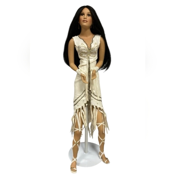 Ashton-Drake Galleries Porcelain Doll Native American Woman Love Takes Wings NEW - Picture 1 of 14